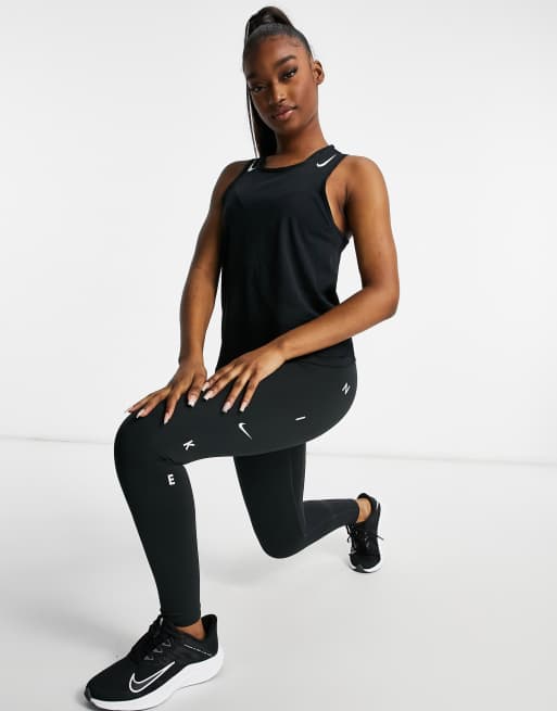 Nike Running – Aeroswift – Trägertop in Schwarz
