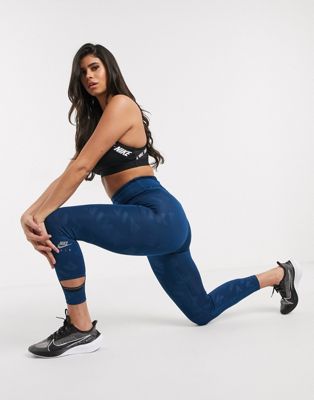 Nike Running Air all over logo leggings 