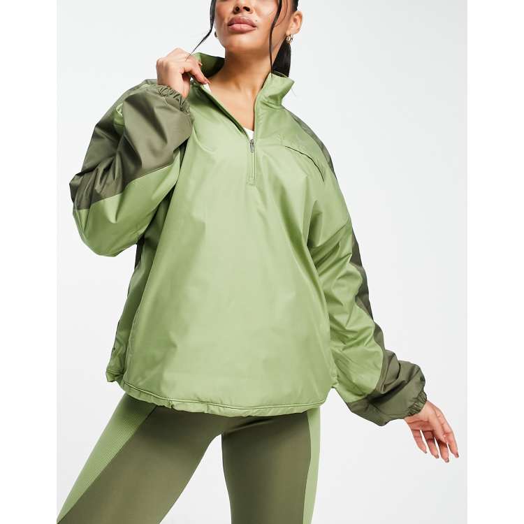 Nike khaki half hot sale zip women's