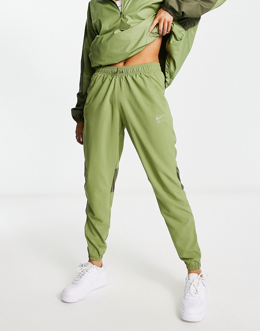 Nike Running Air Dri-FIT woven joggers in khaki-Green