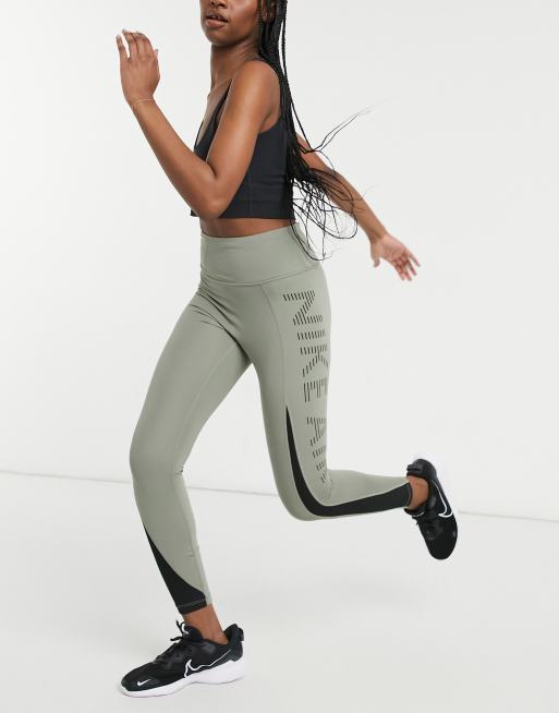 Nike Running Air Epic Fast 7 8 leggings in khaki ASOS