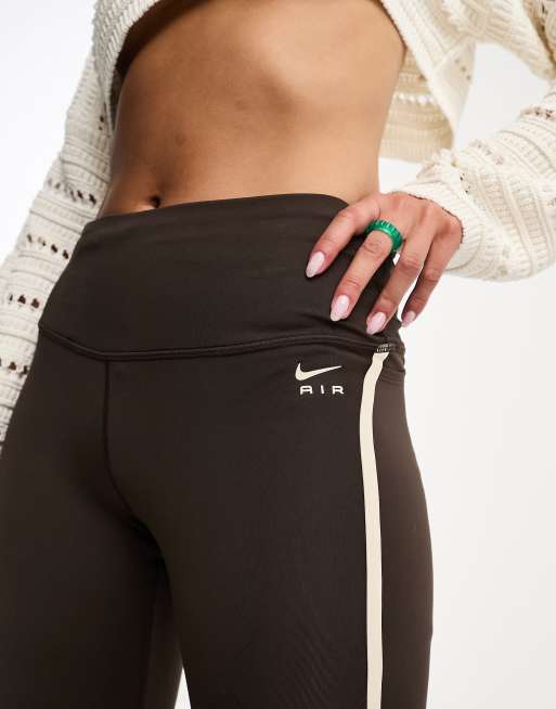 Nike Running – Air Fast Dri-FIT – 7/8-Leggings in Braun mit