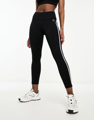 Nike Running Air Fast Dri-FIT mid rise 7/8 leggings in black - ASOS Price Checker