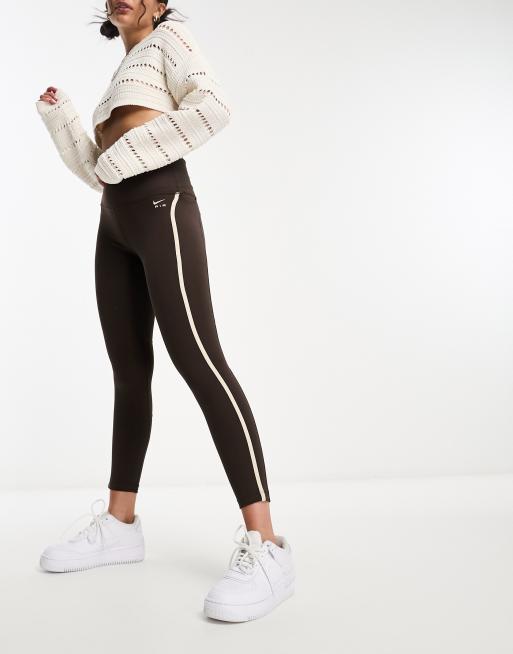 Nike WMNS RIBBED UTILITY LEGGINGS Brown