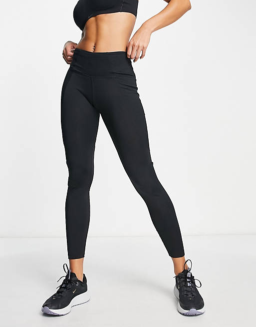 Nike Running Air Fast Dri-FIT midrise leggings in black | ASOS