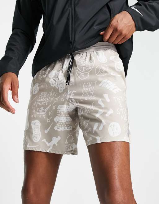 Nike flex stride nathan bell men's 7 printed running shorts hotsell