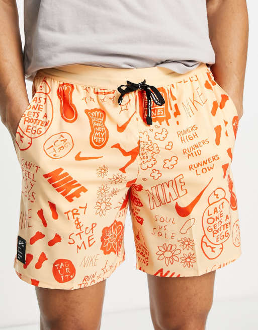 Nike flex stride printed on sale shorts