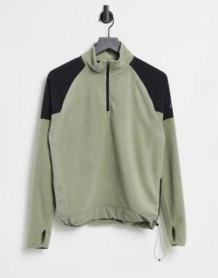 nike khaki half zip