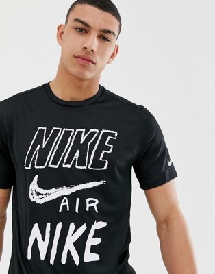 black nike air t shirt