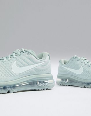 nike running air max 2017 trainers in grey and blue