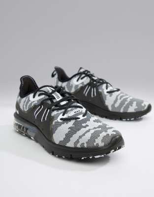 nike air max sequent 3 monochrome knitted trainers