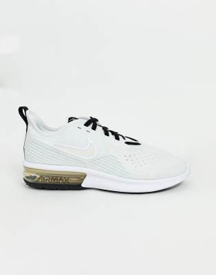 air max bianche e oro