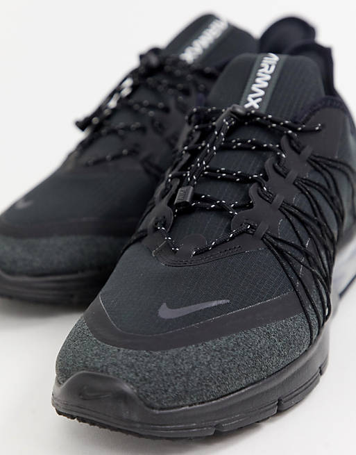 Nike Running Air Max sequent 4 utility trainers in black av3236-002 علب حديد