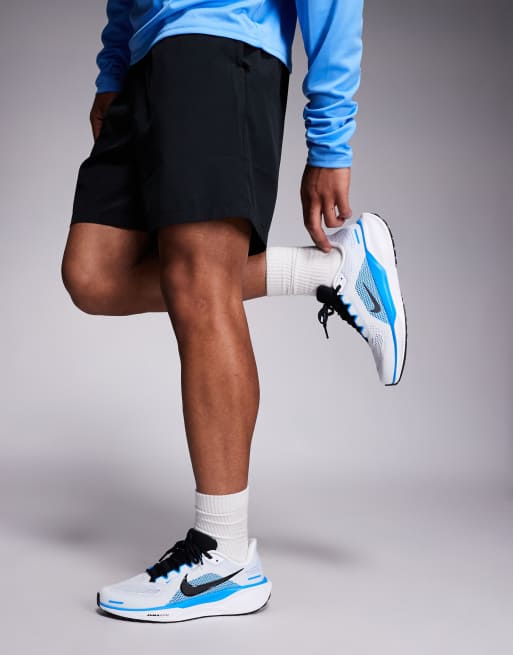 Nike Running Air Pegasus 41 trainers in white and blue, 5 of 5