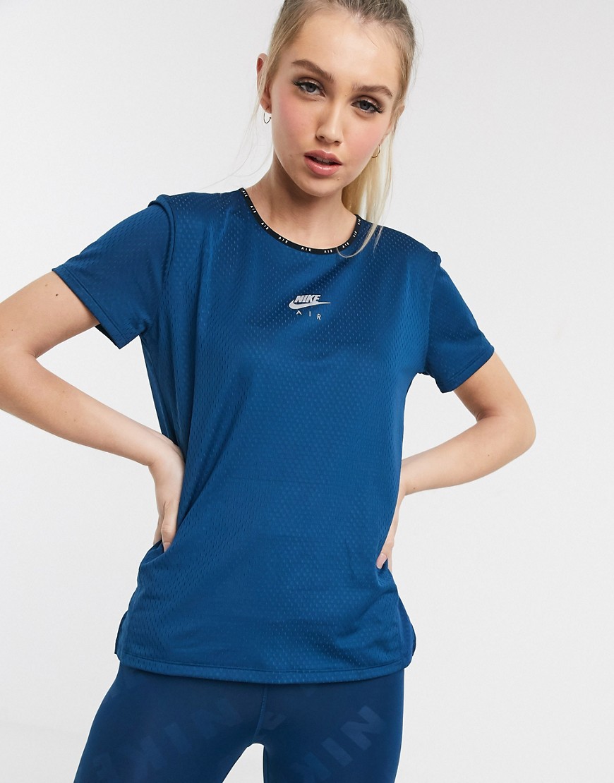 Nike Running Air - T-shirt met logo in blauw