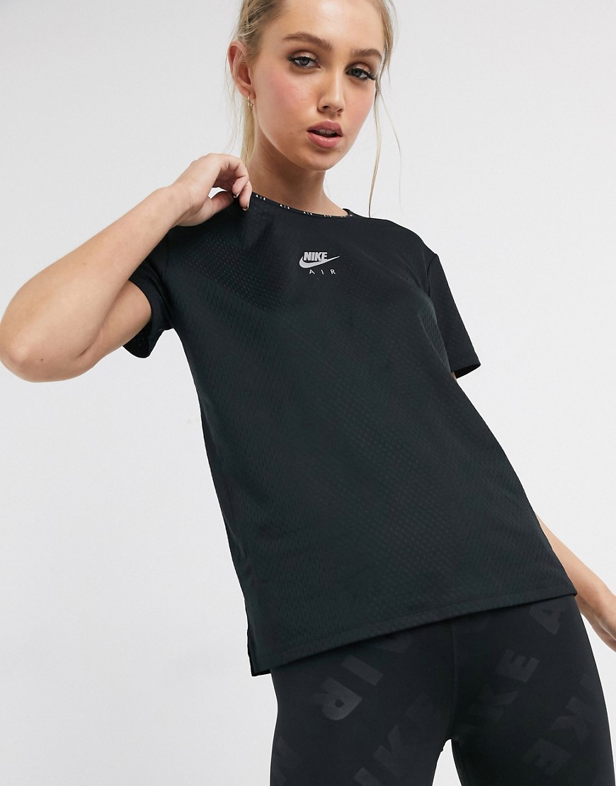 Nike Running - Air - T-shirt met logo in zwart