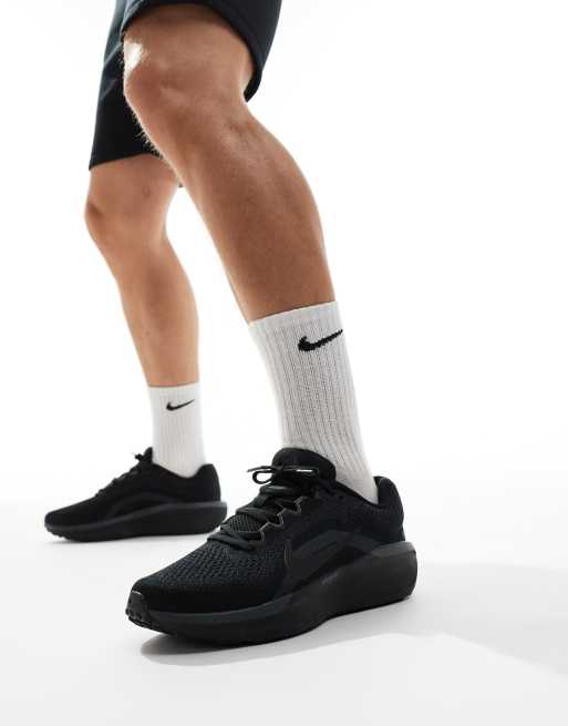 Nike Running Air Winflo 11 trainers in black ASOS