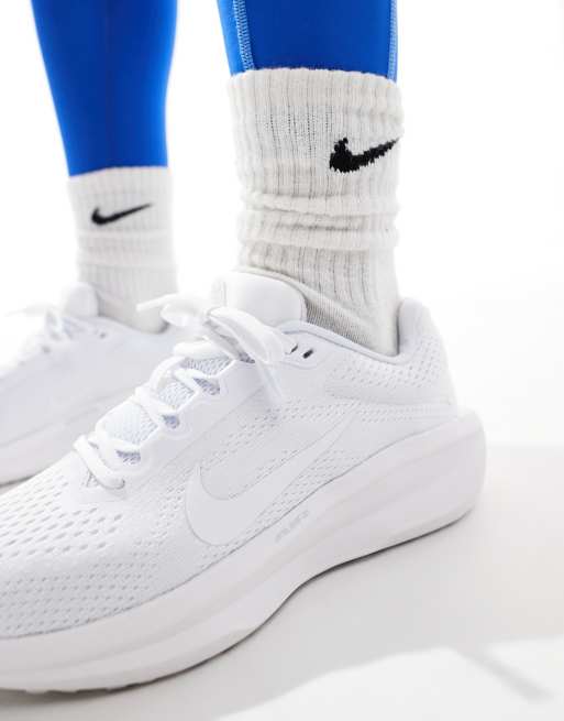 Nike Running Air Winflo 11 trainers in white ASOS