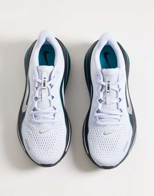 Nike Running Air Winflo 12 trainers in grey & metallic silver, 2 of 5