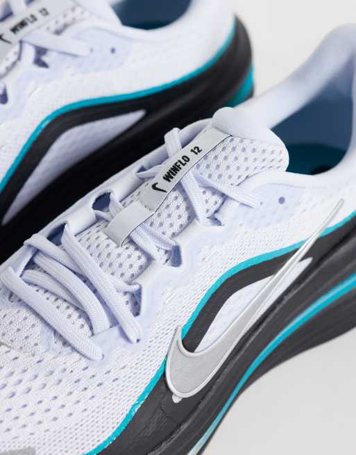 Nike Running Air Winflo 12 trainers in grey & metallic silver, 4 of 5