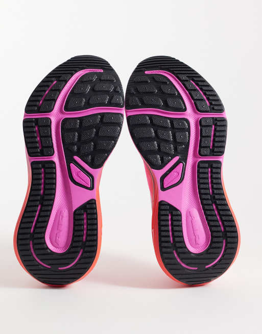 Nike Running Air Winflo 12 zapatillas de deporte rosas y negras, 5 de 5