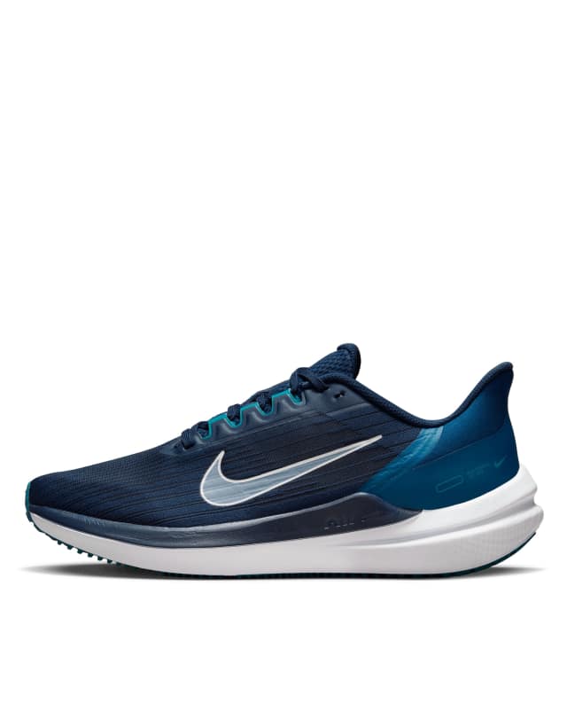 Nike Running Air Winflo 9 sneakers in blue