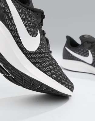 nike running air zoom 35 pegasus trainers in black