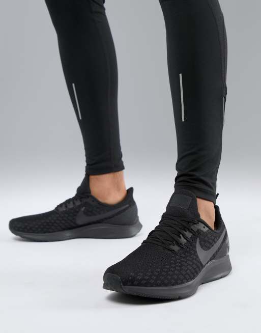 Nike Running Air Zoom 35 Pegasus trainers in triple black 942851 002