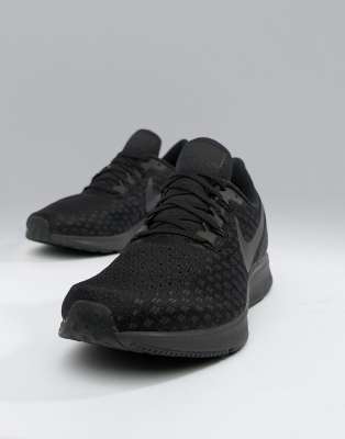 nike triple black running shoes