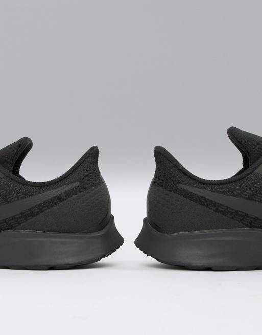 Nike running air zoom 35 pegasus sneakers in store triple black