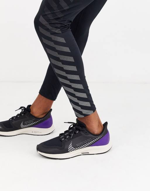 Air zoom pegasus 36 shield women's black sale