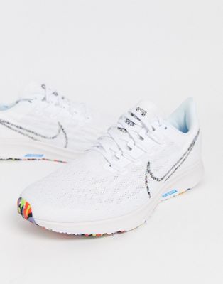 Nike Running Air Zoom Pegasus 36 sneakers in white | ASOS