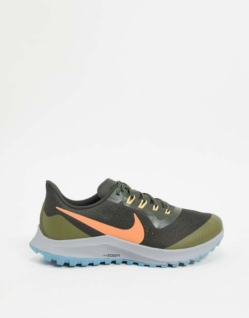 Nike Running Air Zoom Pegasus 36 Trail trainers in green