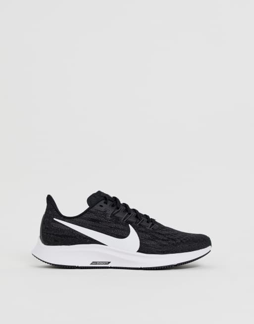 Nike air zoom pegasus shop 36 junior trainers - black/white