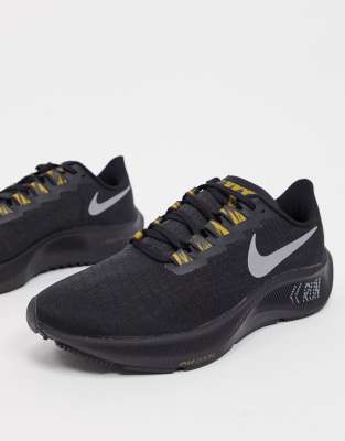 nike pegasus 37 black and gold