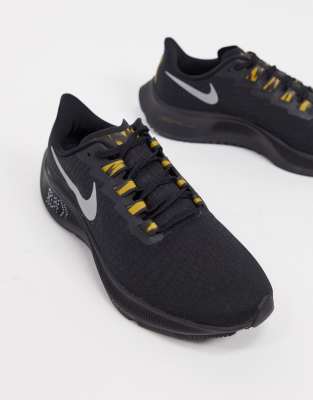 nike pegasus 37 black and gold