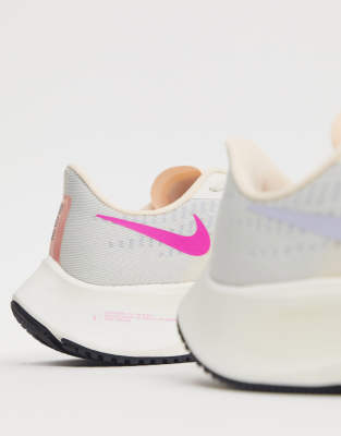 nike running air zoom pegasus 37 trainers in off white