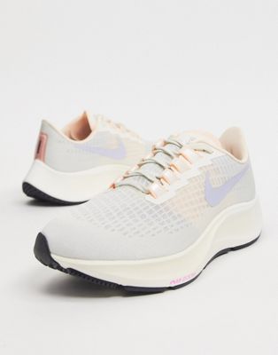 nike running air zoom pegasus 37 trainers in off white
