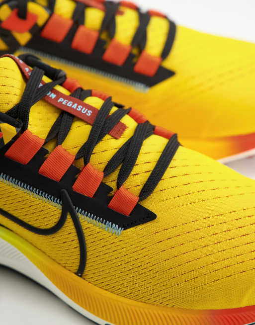 Nike Running Air Zoom Pegasus 38 Ekiden trainers in bright yellow