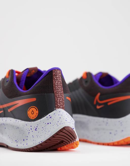 Nike Running – Air Zoom Pegasus 38 Shield – Czarno-pomarańczowe buty sportowe, 3 z 4
