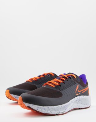 nike zoom pegasus black orange