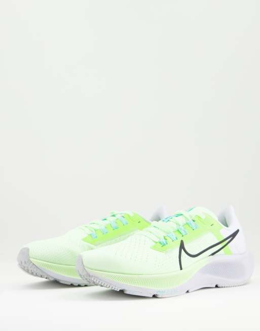 Nike Running Air Zoom Pegasus 38 sneakers in barely volt/black | ASOS