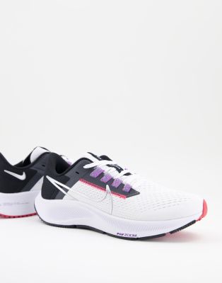 Nike Air Zoom Pegasus 38 Sneakers In White And Black | ModeSens
