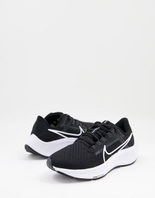 Nike running Air Zoom pegasus 38 trainers in black - ASOS Price Checker