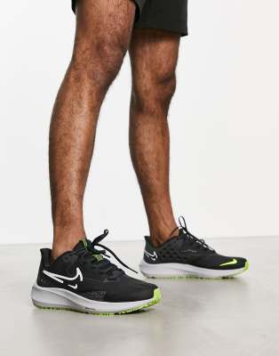 Nike Running Air Zoom Pegasus 39 Shield trainers in black | ASOS