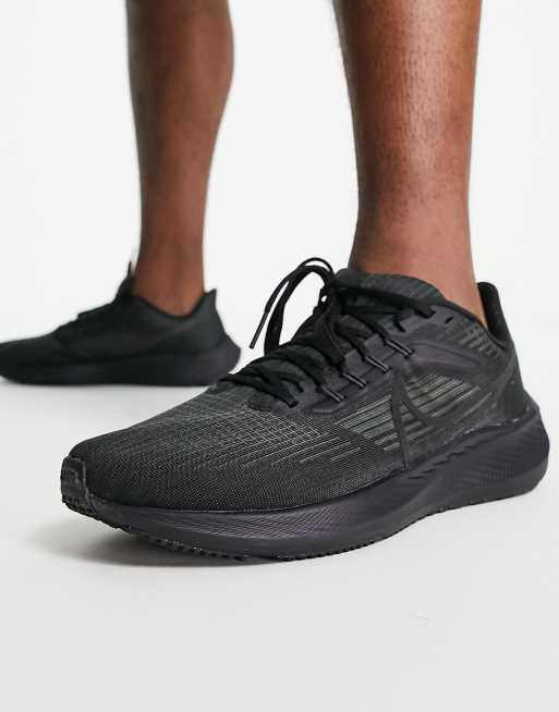 Nike pegasus hot sale all black