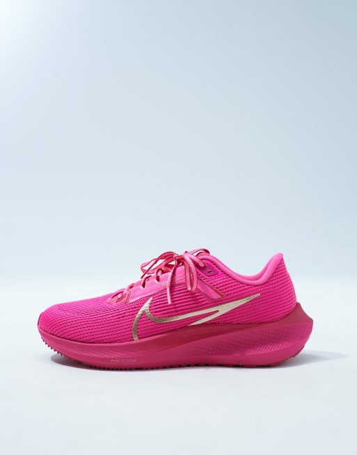 Nike Running Air Zoom Pegasus 40 sneakers in fierce pink, 3 of 5