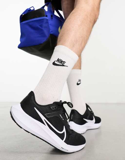 Nike Running Air Zoom Pegasus 40 trainers in black and white