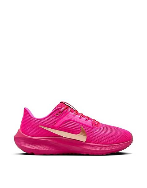 Nike Running Air Zoom Pegasus 40 trainers in fierce pink