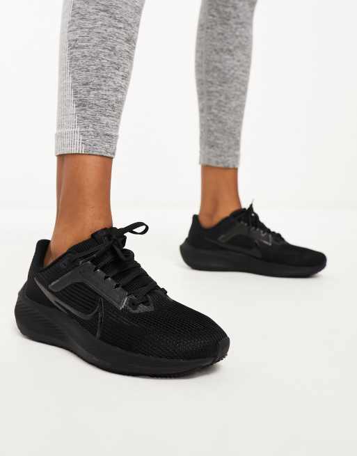 Nike Running Air Zoom Pegasus 40 trainers in triple black | ASOS